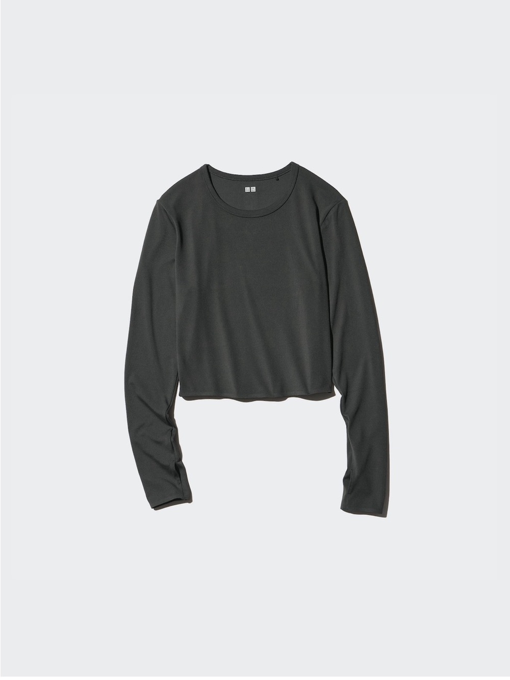 Uniqlo Ultra Stretch AIRism Cropped T-Shirt Long Sleeve